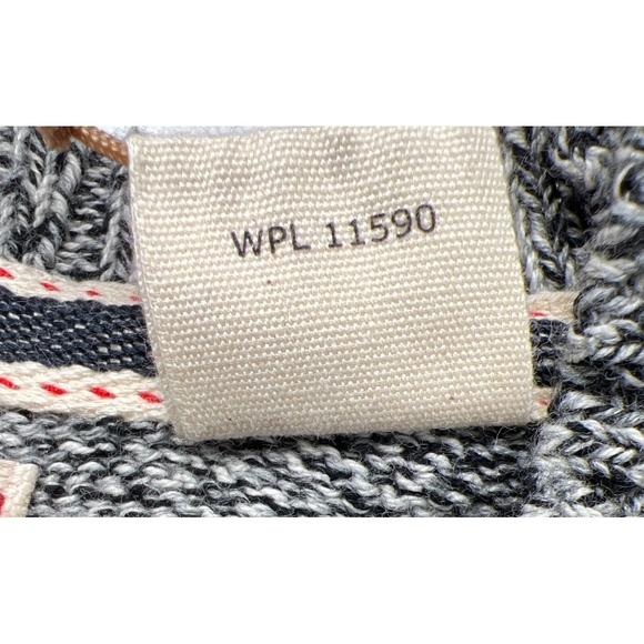 Weatherproof Sweater Mens Medium Gray Black Newsprint Crewneck Cotton NEW NWT - Picture 9 of 11